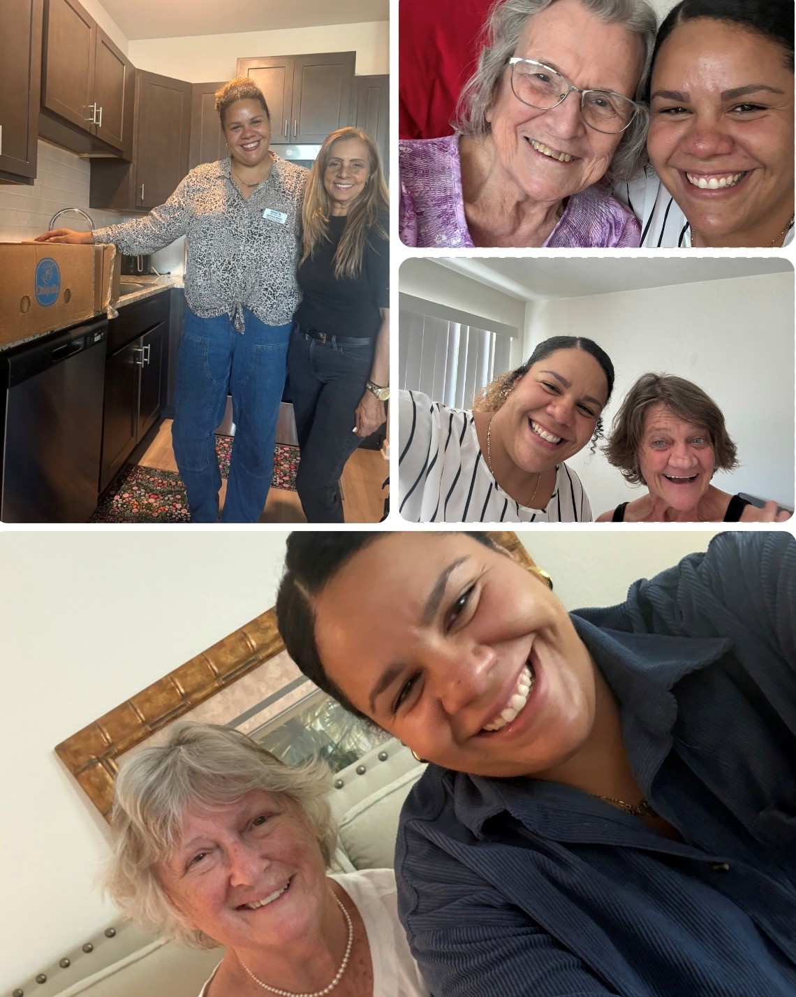 Carolina Heiser of Collier Resource Center with senior women from the wellness program