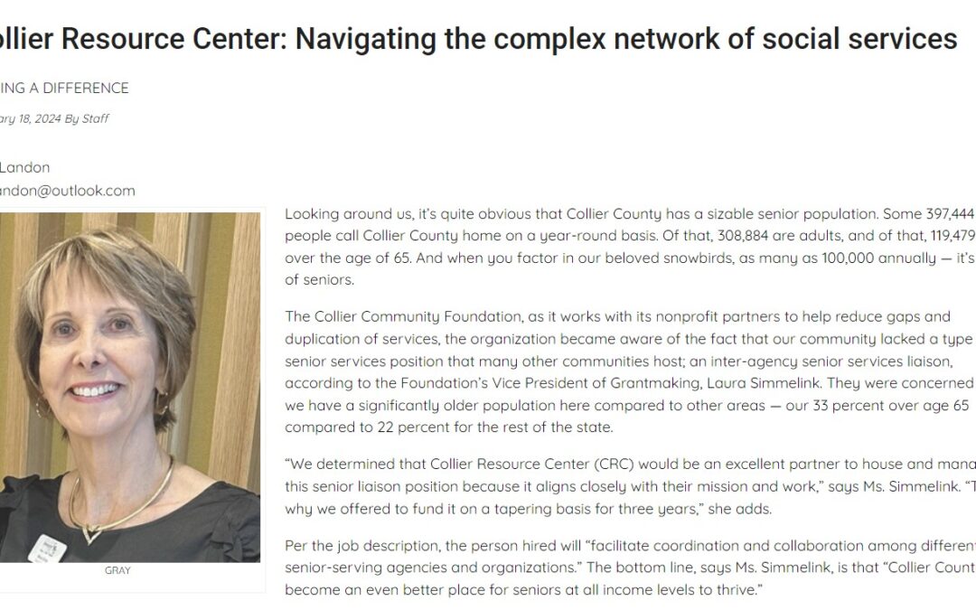 Naples Florida Weekly highlights CRC