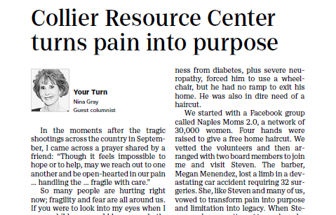 Collier Resource Center Turns Pain into Purpose